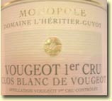 1992 Domaine LHeritier-Guyot Clos Blanc de Vougeot Premier Cru