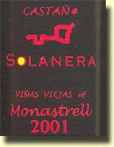 Castao Solanera Vias Viejas of Monestrell