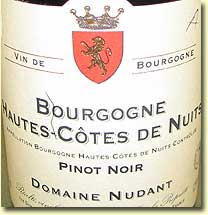 007815 DOMAINE NUDANT BOURGOGNE HAUTES-CTES DE NUITS PINOT NOIR 2004
