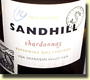 Sand Hill Burrowing Owl Vineyard Chardonnay