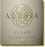 2003 Alesia Syrah Sonoma Coast 