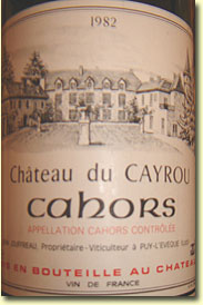 1982 Chateau du Cayrou Cahors