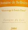 2004 Coteaux du Loir, “Hommage à Louis Derré,” Domaine de Bellivière