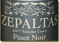 2007 Zepaltas Sonoma Coast Pinot Noir