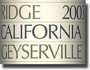 2003 Ridge Geyserville