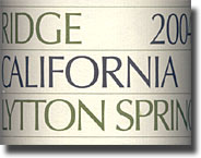 2004 Ridge Lytton Springs