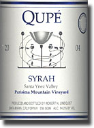 Qupé Santa Ynez Valley Syrah Purisma Mountain Vineyard