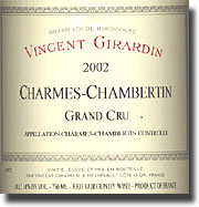 2002 Vincent Girardin Charmes-Chambertin Grand Cru
