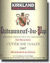 2007 Kirkland Chateauneuf du Pape Cuvee de Nalys