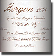 2001 Jean Foillard Morgon "Cte du Py"
