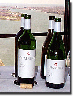 Chappellet wines with a Belle Isle backdrop